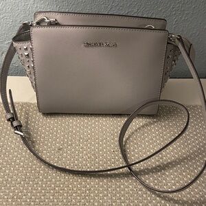 Michael Kors Light Gray Crossbody Bag